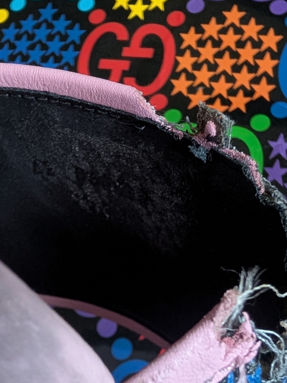 Pink Multicolor G Logo Slide Sandals - Picture 5 of 8